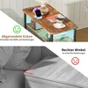 Nachttisch, mit LED-Leuchten und Ladestation, Beistelltisch Produktbild-Vorschau 5