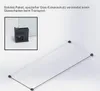 A diagram showing a glass shower panel with corner protectors and a close-up of one protector. Produktbild-Vorschau