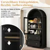 Armoire haute de 170 cm avec étagères, tiroirs et portes, Voir les images du produit 8