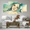 Bild auf Leinwand - Leinwandbild - 4 Teile - Aquarell Frau Produktbild-Vorschau 6