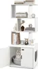 COSTWAY Kattenkast met boekenkast, kattenbakmeubel voor Productafbeelding-voorbeeld 1