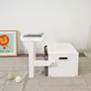 Kinderbank, Schreibtisch und Organizer 3-in-1 – Weiß & Grau Produktbild-Vorschau 13