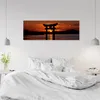 Leinwandbild Sonnenuntergang über einem Torii-Tor 90x30 Produktbild-Vorschau 3