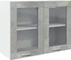 Hängeglasschrank Betongrau 80x31x60 cm Produktbild-Vorschau 2