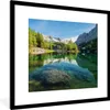 MuchoWow® Gerahmtes Poster Wasser - Berge - Felsen 40x40 cm Produktbild-Vorschau 1
