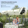 Outsunny 2 in 1 Hollywoodschaukel mit Liegefunktion Produktbild-Vorschau 5