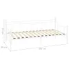 vidaXL Tagesbett-Rahmen Weiß Metall 90×200 cm Produktbild-Vorschau 8