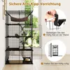 Katzenkäfig 4-stöckig große Katzengehege mit Hängematte 3 Produktbild-Vorschau 3