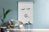 MuchoWow® Wandteppich Wandbehang Augen - Lippen - Schwarz - Produktbild-Vorschau 5