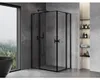 Mexen Mist Duo sprchový kout otočný 120 x 90 cm, černý Náhled obrázku produktu 2