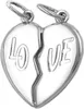 Partner Anhänger Doppelanhänger Doppelherz Herz LO-VE aus Produktbild-Vorschau 1