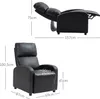 HOMCOM Relaxsessel Ruhesessel Fernsehsessel Sessel mit Produktbild-Vorschau 3