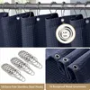 Tenda da doccia in tessuto waffle, blu navy, 275 x 182 cm, Anteprima dell’immagine prodotto 3