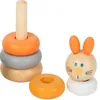 Tour en bois Roue de lapin Pyramide Puzzle Montessori Small Voir les images du produit 3