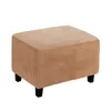 Housse stretch pour ottomane Housses de tabouret de pied Voir les images du produit 2