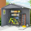 Outsunny Gerätehaus 4,1m³, Gartenhaus mit Pultdach, 240 x Produktbild-Vorschau 11
