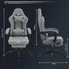 WOLTU Gaming Stuhl mit Massagefunktion, Taschenfederkissen, Produktbild-Vorschau 7