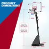 COSTWAY Basketballkorb Outdoor mit Verstellgriff, 150-305 Produktbild-Vorschau 3