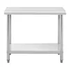 ROYAL Catering Nerezový pracovní stůl 100 x 60 cm Náhled obrázku produktu 5