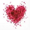 20 Servietten Heart of Hearts red - Herzen über Herz Produktbild-Vorschau 2