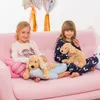 Teddy Hermann visiaci pes béžový huňatý plyšák 40cm Náhľad obrázku produktu 6