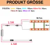 Diagram showing the setup and dimensions of a grow light system. Náhľad obrázku produktu
