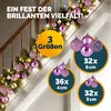 DEUBA® Weihnachtskugeln 100tlg Ø 3-6cm Kunststoff matt Produktbild-Vorschau 3