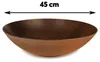 Vaso da esterno Vaso decorativo rotondo effetto ruggine 45 Anteprima dell’immagine prodotto 3