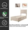 Čalúnená posteľ Fortuna Lai 90 x 200 cm, nastaviteľné čelo, Náhľad obrázku produktu 4