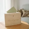Personalisierbare Kartenbox aus Naturholz im rustikalen Produktbild-Vorschau 2