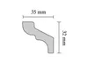 Decosa Zierprofil F35 (Stella), 35 x 32 mm, 2 m - 001 Stück Produktbild-Vorschau 14