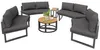 6-teiliges Gartenmöbel-Set Metall & Olifen Lounge-Set Produktbild-Vorschau 11