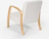 Ergonomischer skandinavischer Design-Sessel aus Holz  für Produktbild-Vorschau 3