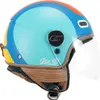 Kask Jet CGM 191G PIX SPRINT Celeste Blue Orange Matt Długi Podgląd zdjęcia produktu 3
