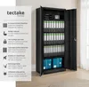 Armoire métallique 5 niveaux - noir, 90 cm Voir les images du produit 2