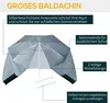 Outsunny 2-in-1 Strand Schirm Sonnenschirm Strand Zelt Produktbild-Vorschau 6
