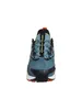 A front view of a blue and black athletic shoe against a white background. Produktbild-Vorschau