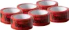 6x Klebeband " Vorsicht Glas " Packband rot Paketband PP 48 Produktbild-Vorschau 1