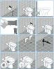 Stand-WC Tiefspüler Abgang Wand Waagerecht Toilette WC Produktbild-Vorschau 8