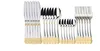 A set of cutlery arranged in rows on a white background. Produktbild-Vorschau