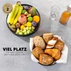 eluno Obstkorb – Brotkorb 2er Set, runde Obstschale, aus Produktbild-Vorschau 2