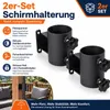 2er-Set Deckschirmhalter aus Edelstahl, Produktbild-Vorschau 2