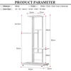 Blumentreppe Blumenregal mit 4 Ablagen aus Metall Produktbild-Vorschau 5