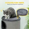 PawHut, tiragraffi per gatti, con 3 rifugi, struttura Anteprima dell’immagine prodotto 5