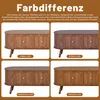 okwish Moderner TV-Schrank mit goldfarbenen Griffen und Produktbild-Vorschau 3