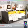 A corner daybed with integrated shelving and LED lighting. Náhled obrázku produktu