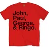 The Beatles John, Paul, George & Ringo Black M Tričko Náhľad obrázku produktu 2