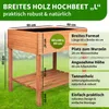TTL GARDEN Balkon Hochbeet L 80x60x80 cm – Holz Produktbild-Vorschau 3