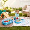 Relaxdays Sandkasten mit Deckel, 2er Set, Kunststoff, HBT: Produktbild-Vorschau 2