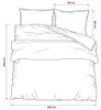 vidaXL Bettwäsche-Set Grau 200x200 cm Baumwolle Produktbild-Vorschau 6